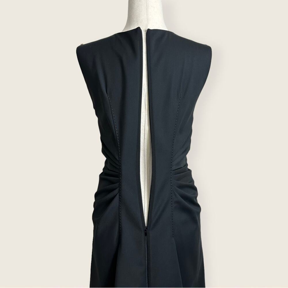 NWT | SPORTMAX | Square Neckline Knee-Length Dress | Black | Size 8 - Picture 5 of 16